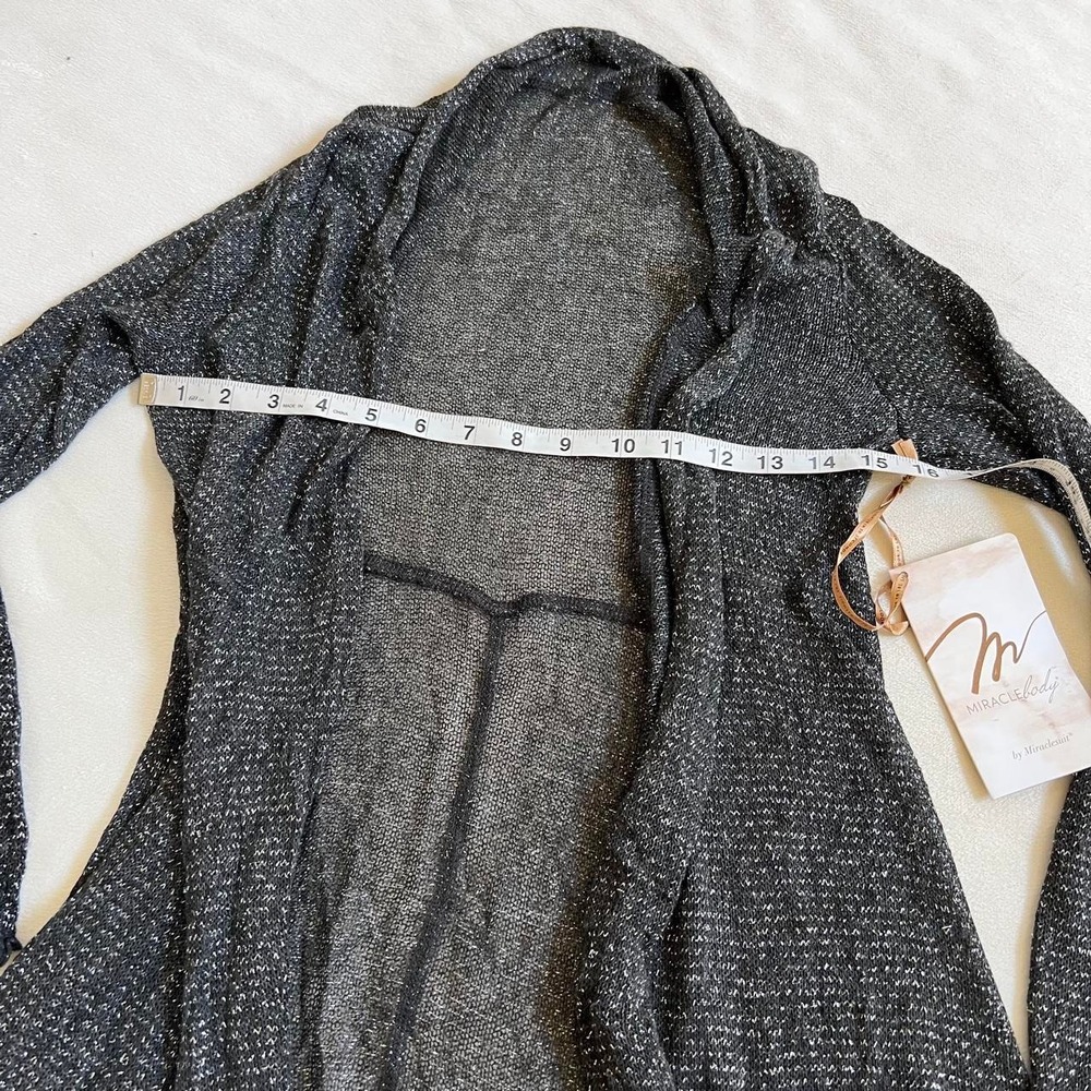 Black Sparkle Cardigan Whimsical Dreamy Spiritual Y2K Miracle Body NWT - Picture 4 of 8
